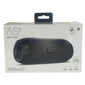 AS8 Airbuds Wireless Speaker Bluetooth 30ft Handsfree Calling 8Hrs Playtime